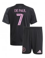 Inter Miami Rodrigo De Paul #7 Venkovní dres pro děti 2025-26 Krátký Rukáv (+ trenýrky)